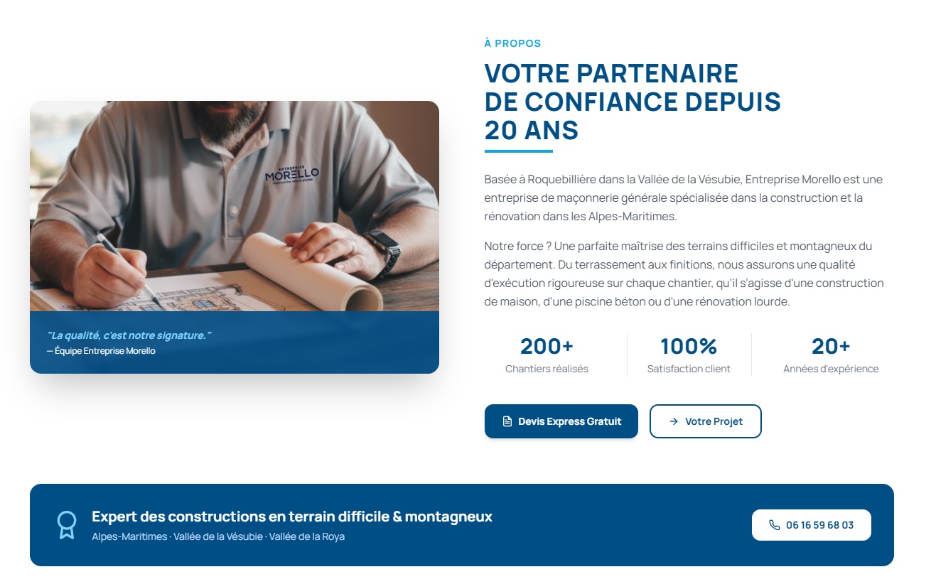 Entreprise Morello — vue 2